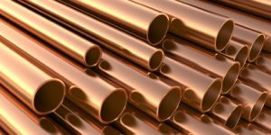 Stacks of Copper Tubing