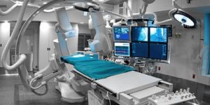 Modern Operating Room with Monitors